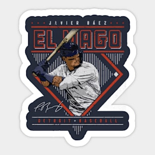 Javier Baez Detroit Diamond Name Sticker